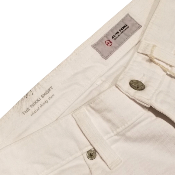 Adriano Goldschmied The Nikki Short White Denim NEW - Picture 2 of 6